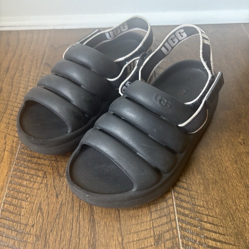 Ugg sport yeah slides Kids 2 Black Shoes Sandals/Shoes Strap closure Lightweight